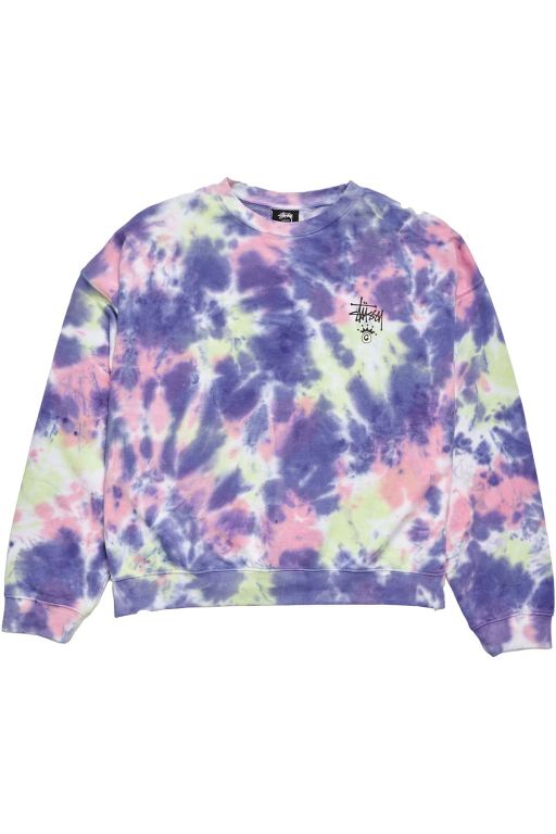 Stussy Womens Copyright TD BF Crew Sweaters Purple - ZAHLQ8157